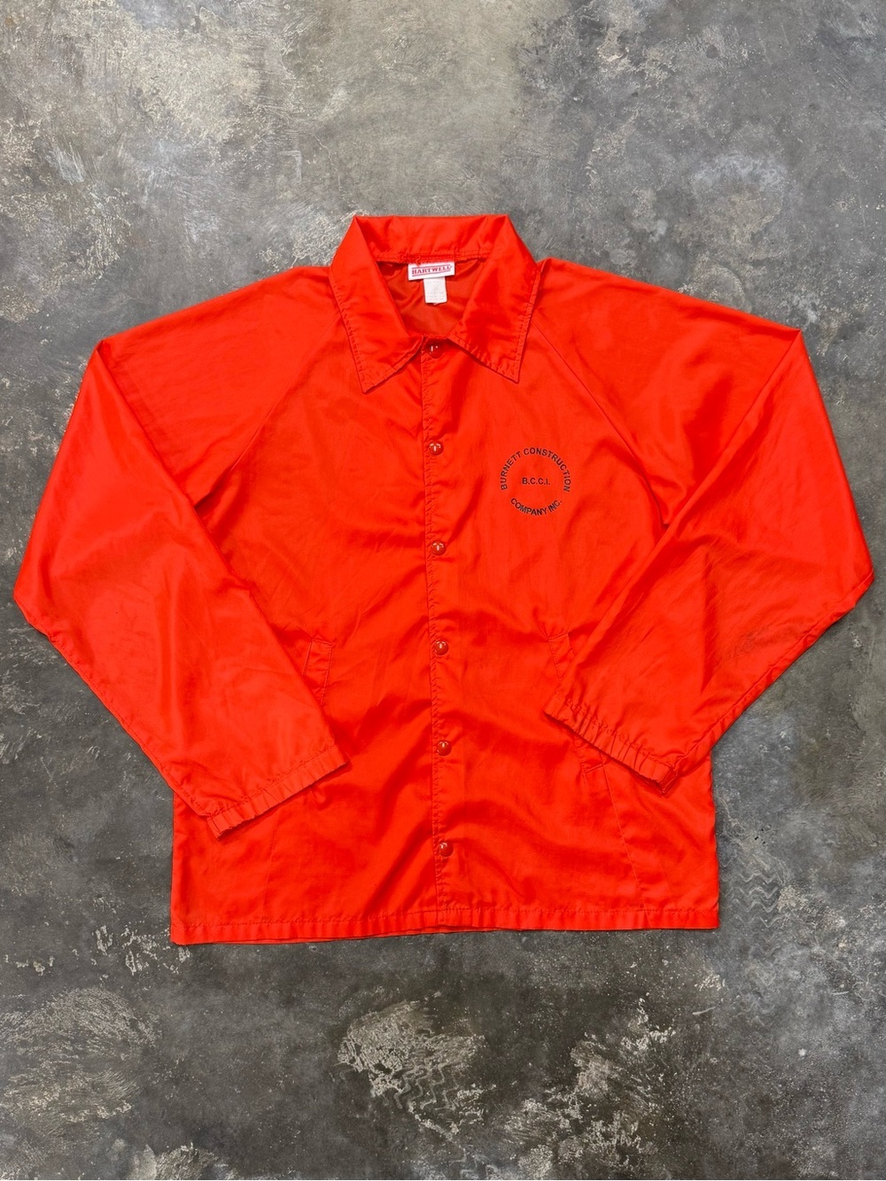Vintage Hartwell USA Orange Coach Jacket Workwear Gorpcore